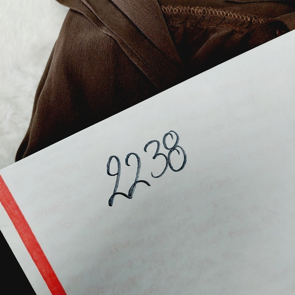 Spenser Jeremy 100% Silk Brown Button Blouse Tunic P2238 - Picture 7 of 7